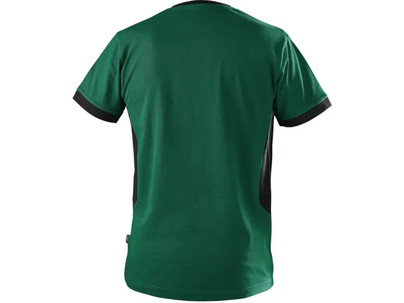 Tričko CXS OWEN, krátký rukáv, pánské, zeleno-černé, vel. XL