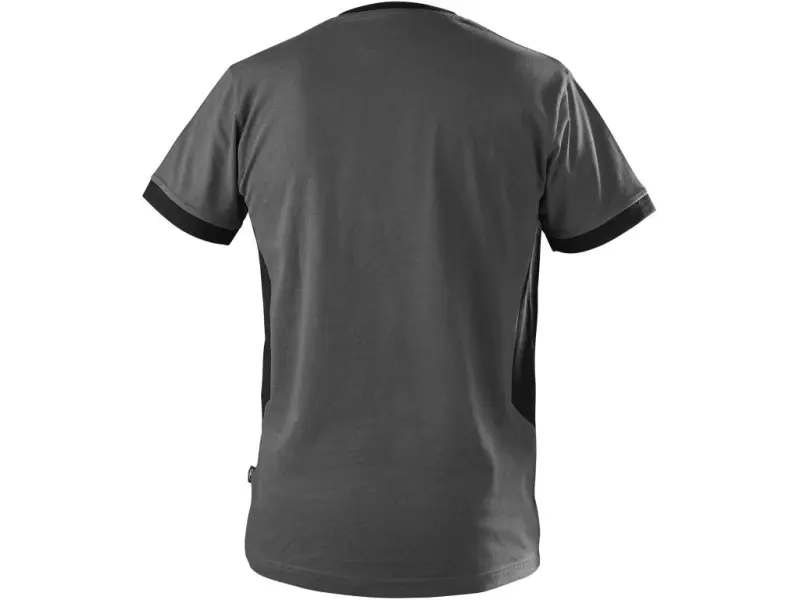 Tričko CXS OWEN, krátký rukáv, pánské, tmavě šedo-černé, vel. 2XL