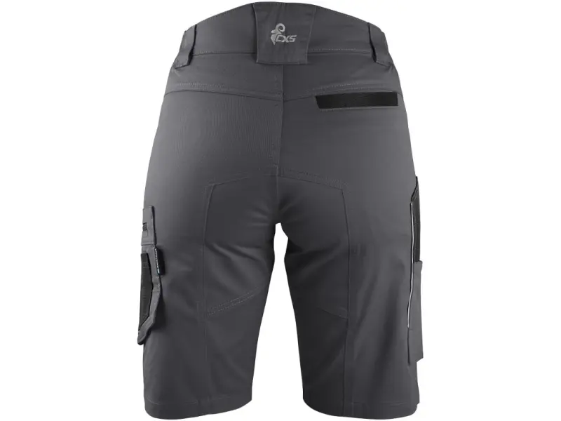 Kraťasy CXS SOLIS FLEX, dámské, šedo-černé, vel. 38
