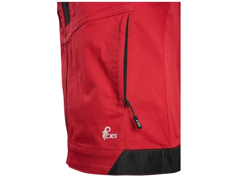 Blůza CXS SOLIS FLEX, dámská, červeno-černá, vel. 3XL