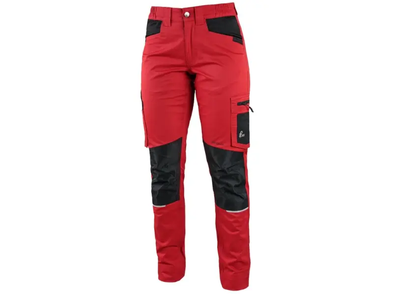 Kalhoty CXS SOLIS FLEX, dámské, červeno-černé, vel. 38