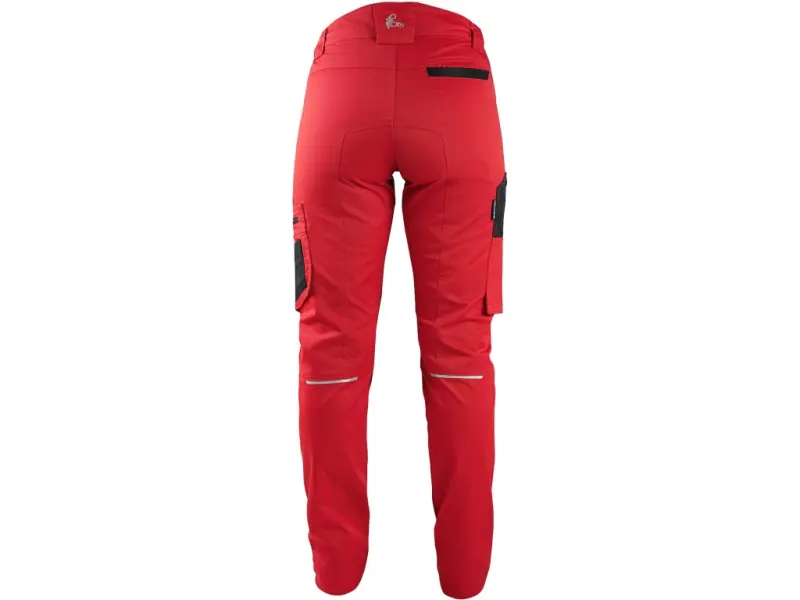 Kalhoty CXS SOLIS FLEX, dámské, červeno-černé, vel. 58