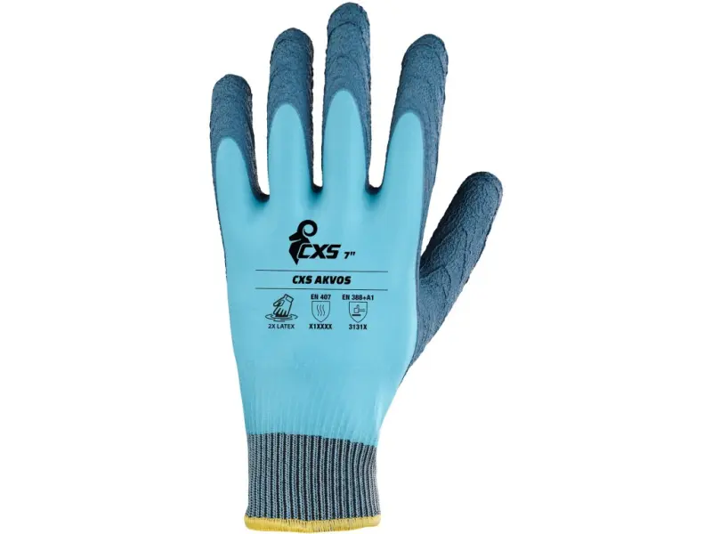 Rukavice CXS AKVOS, dvojité máčení v latexu, vel. 11