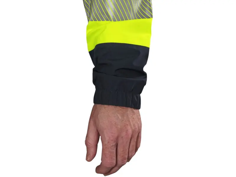 Bunda CXS HALIFAX SHELL, pánská, výstražná, žluto-modrá, vel. 4XL