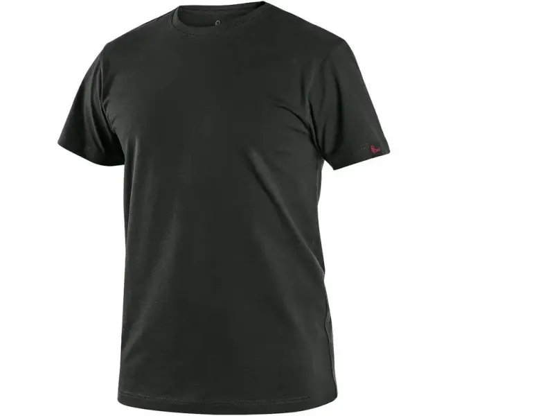 Tričko CXS NOLAN, krátký rukáv, černé, vel. 6XL
