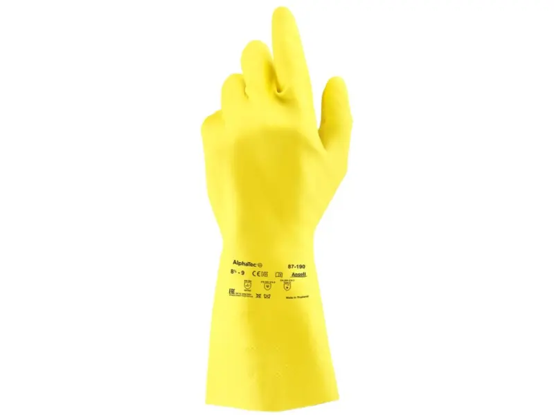 Rukavice ANSELL ECONOHANDS PLUS 87-190, máčené v latexu, vel. 08