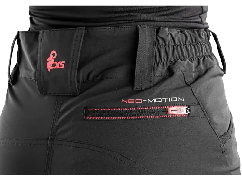 Kalhoty CXS NEO-MOTION, dámské, uhlově černé, vel. 52