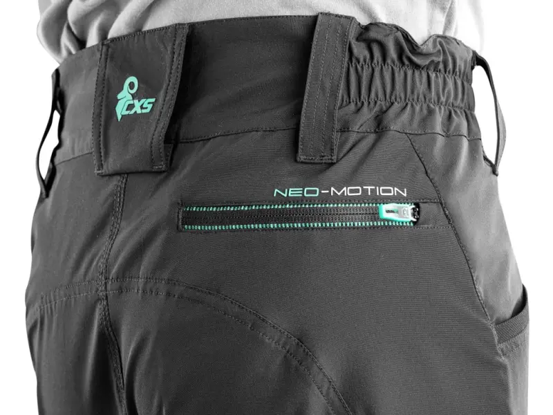 Kalhoty CXS NEO-MOTION, pánské, uhlově černé, vel. 60