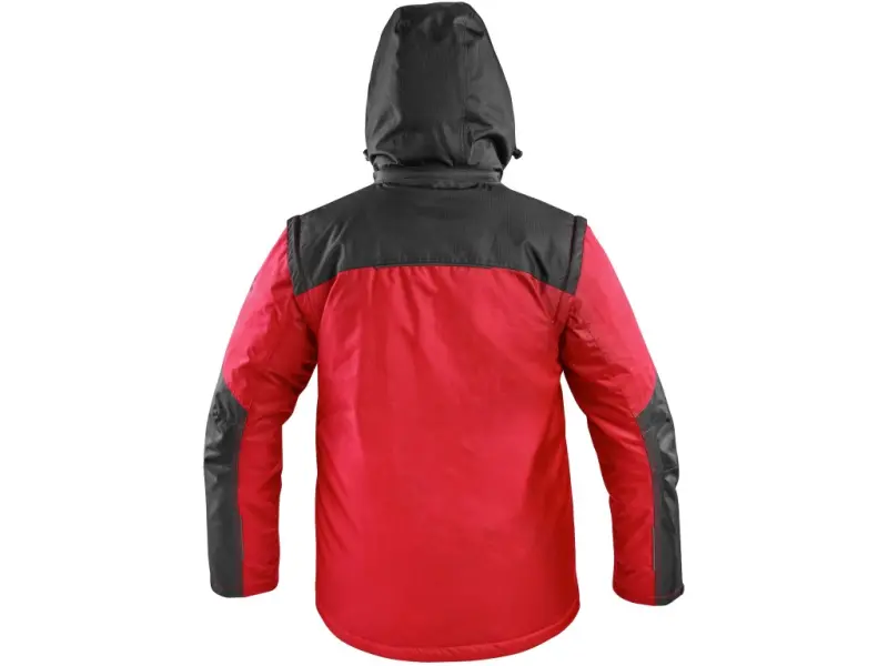 Bunda CXS IRVINE PRO, pánská, zimní, červeno-černá, vel. 3XL