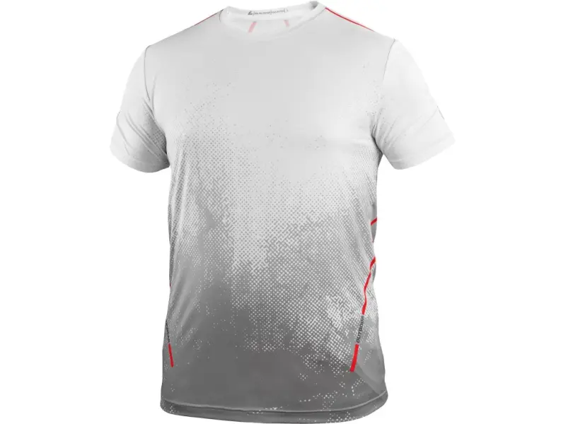 Tričko CXS SPORTY FLOW, krátký rukáv, bílé, vel. 2XL