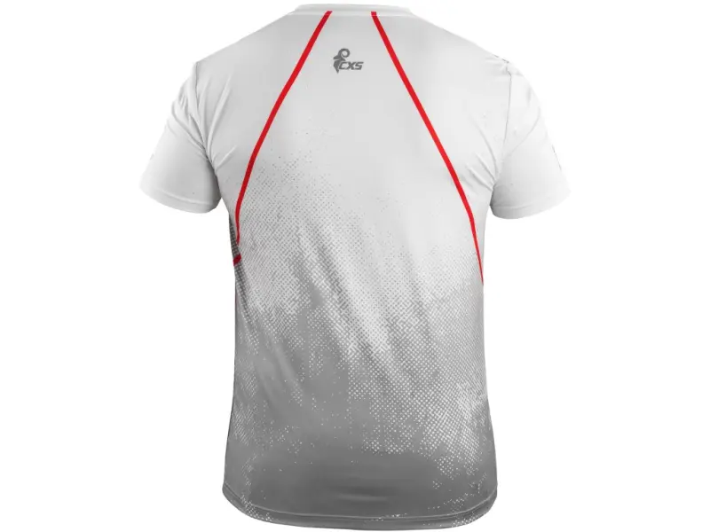 Tričko CXS SPORTY FLOW, krátký rukáv, bílé, vel. 2XL