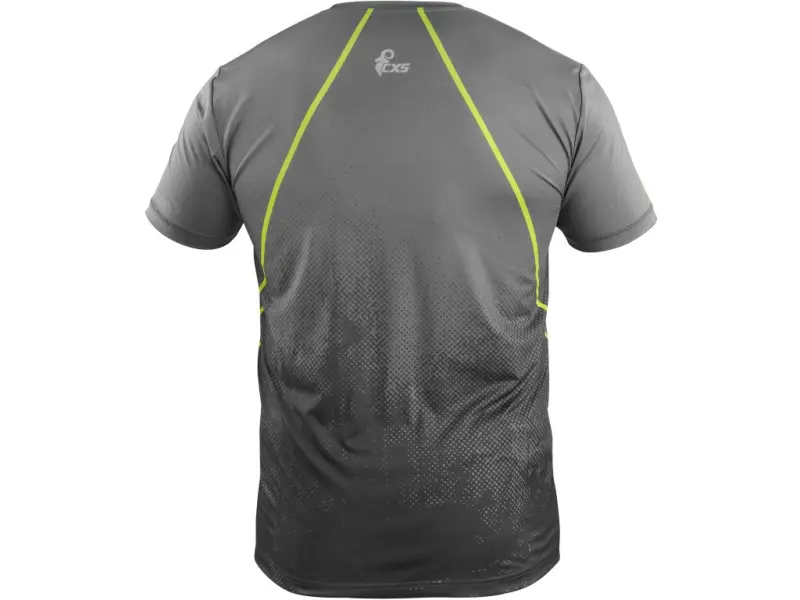 Tričko CXS SPORTY FLOW, krátký rukáv, šedé, vel. L