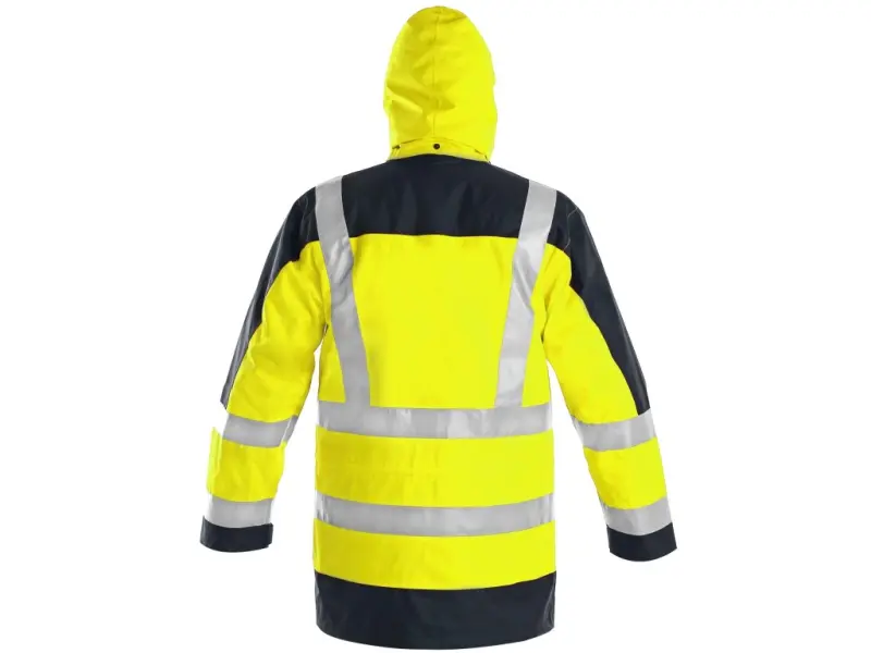 Bunda CXS LONDON, výstražná, pánská 5V1. žluto-modrá, vel. XL