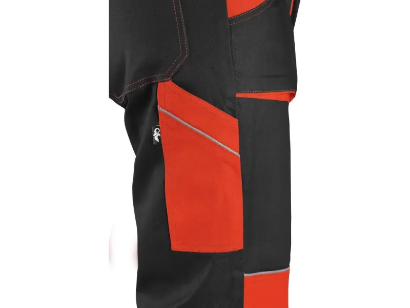 Kalhoty CXS LUXY JOSEF, pánské, černo-oranžové, vel. 66
