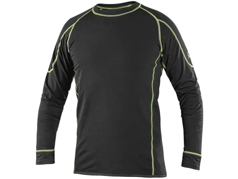 Tričko REWARD, funkční, dlouhý rukáv, pánské, černo-zelené, vel. M Tričko REWARD, funkční, dlouhý rukáv, pánské, černo-zelené, vel. M