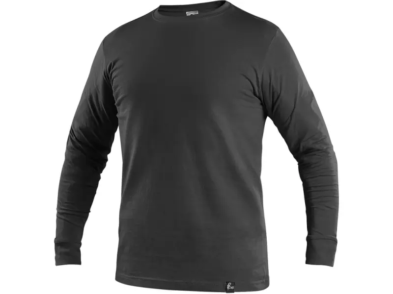 Tričko CXS PETR, dlouhý rukáv, černé Tričko CXS PETR, dlouhý rukáv, černé