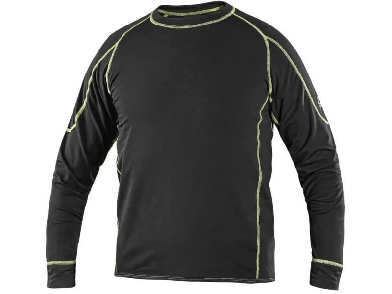Tričko CXS REWARD, funkční, dlouhý rukáv, dětské, černo-zelené Tričko CXS REWARD, funkční, dlouhý rukáv, dětské, černo-zelené