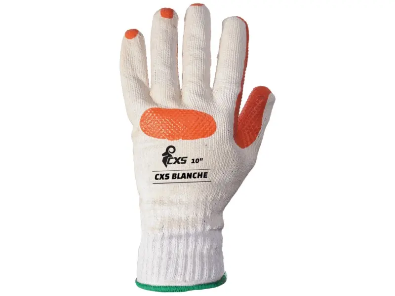 Rukavice CXS BLANCHE, máčené v latexu
