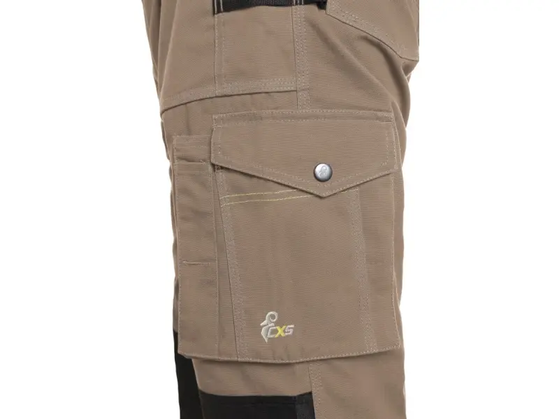 Kalhoty CXS STRETCH, pánské, béžovo-černé, vel. 48