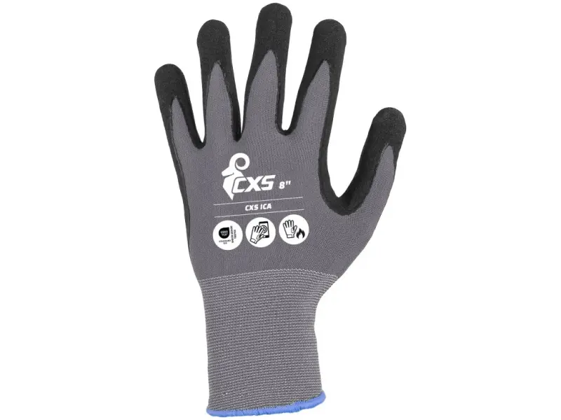 Rukavice CXS ICA, máčené v nitrilu, vel. 07 Rukavice CXS ICA, máčené v nitrilu, vel. 07
