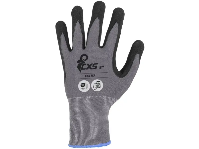 Rukavice CXS ICA, máčené v nitrilu, vel. 08