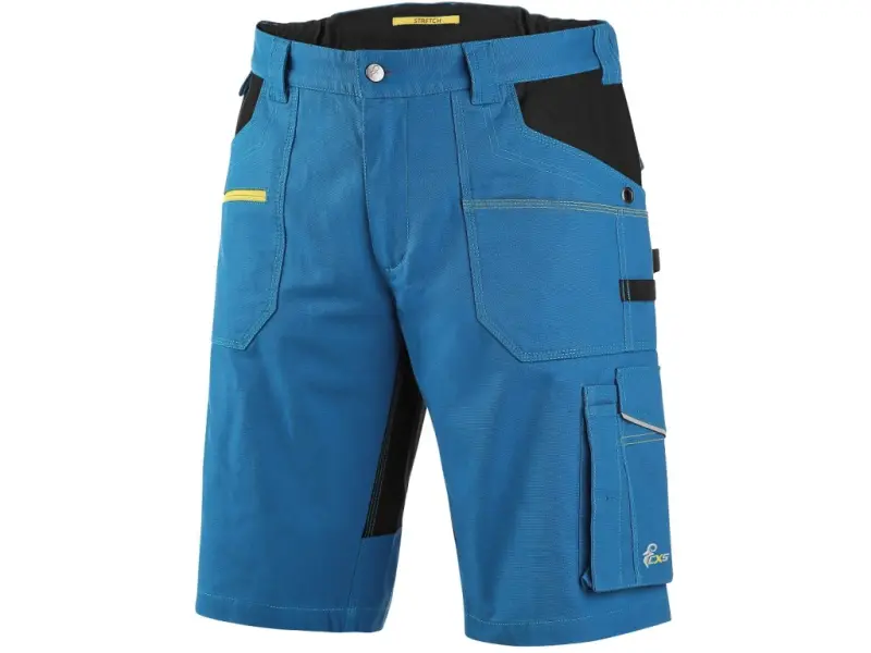 Kraťasy CXS STRETCH, pánské, středně modré-černé, vel. 60 Kraťasy CXS STRETCH, pánské, středně modré-černé, vel. 60