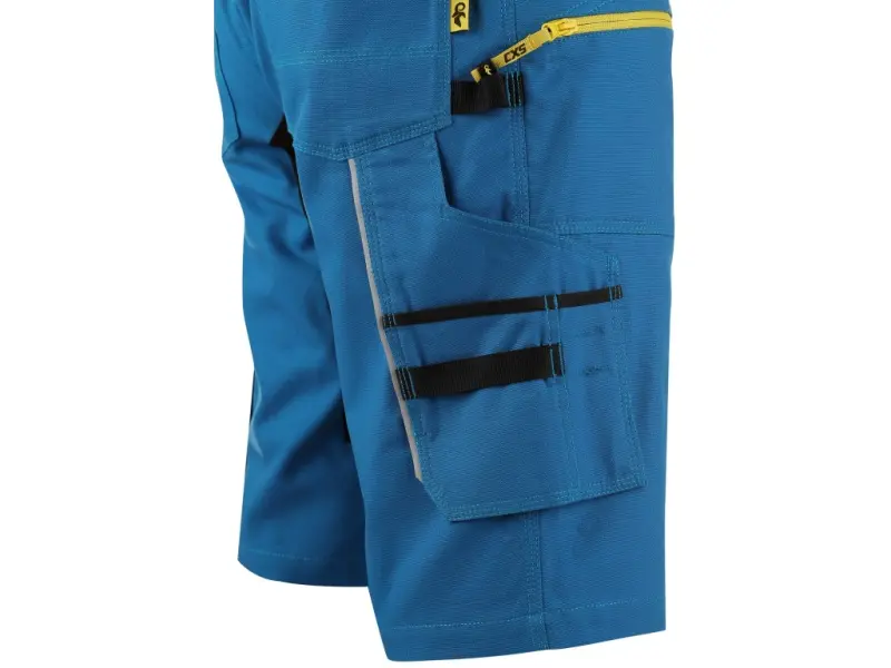 Kraťasy CXS STRETCH, pánské, středně modré-černé, vel. 64 Kraťasy CXS STRETCH, pánské, středně modré-černé, vel. 64