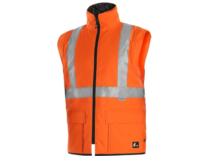 Bunda CXS LONDON, výstražná, pánská 5V1. oranžovo-modrá, vel. S