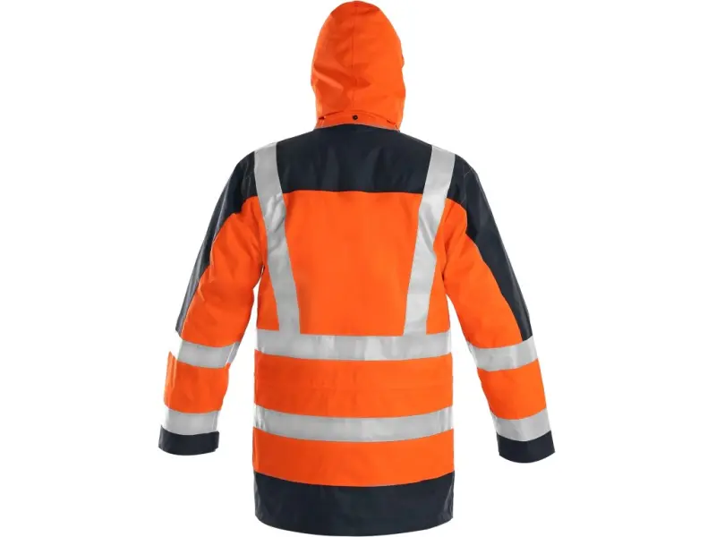 Bunda CXS LONDON, výstražná, pánská 5V1. oranžovo-modrá, vel. 2XL