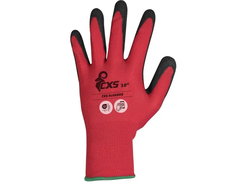 Rukavice CXS ALVAROS, máčené v nitrilu, vel. 09