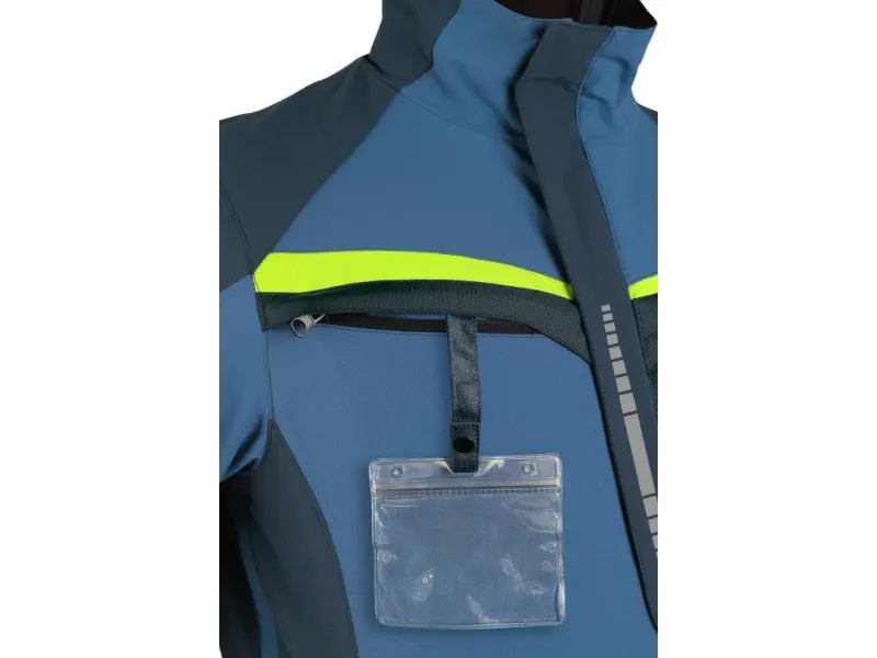 Blůza CXS NAOS, pánská, modro-modrá, HV žluté doplňky, roz. 56