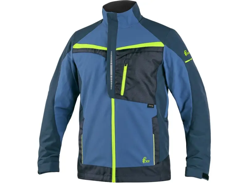 Blůza CXS NAOS, pánská, modro-modrá, HV žluté doplňky, roz. 64