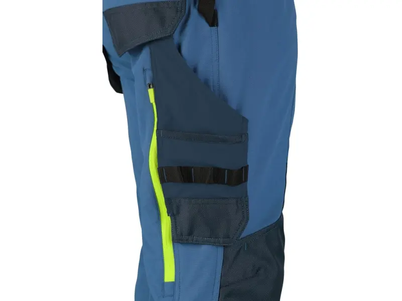 Kalhoty CXS NAOS pánské, modro-modré, HV žluté doplňky, vel. 60