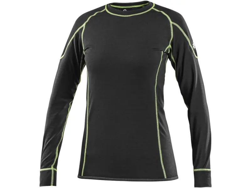 Tričko REWARD, funkční, dlouhý rukáv, dámské, černo-zelené, vel. 2XL Tričko REWARD, funkční, dlouhý rukáv, dámské, černo-zelené, vel. 2XL