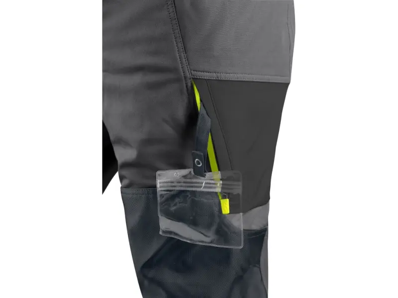 Kalhoty CXS NAOS pánské, šedo-černé, HV žluté doplňky, vel. 50