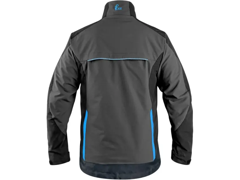 Blůza CXS NAOS, pánská, šedo-černá, HV modré doplňky, vel. 50