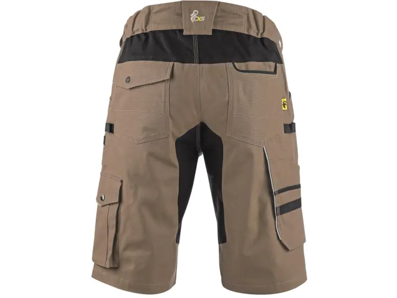 Kraťasy CXS STRETCH, pánské, béžovo-černé Kraťasy CXS STRETCH, pánské, béžovo-černé