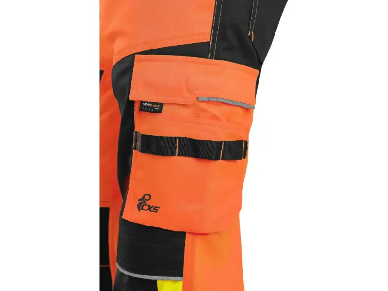 Kalhoty CXS BENSON výstražné, pánské, oranžovo-černé, vel. 54 Kalhoty CXS BENSON výstražné, pánské, oranžovo-černé, vel. 54