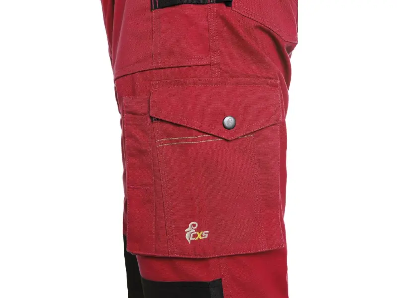 Zahradníky CXS STRETCH, pánské, červeno - černé, vel. 54