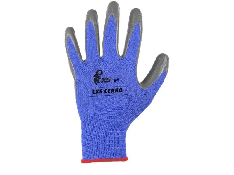 Rukavice CXS CERRO, máčené v nitrilu, vel. 07
