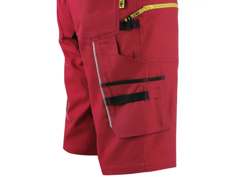Kraťasy CXS STRETCH pánské, červeno-černé, vel. 56