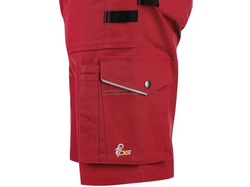 Kraťasy CXS STRETCH pánské, červeno-černé, vel. 60 Kraťasy CXS STRETCH pánské, červeno-černé, vel. 60