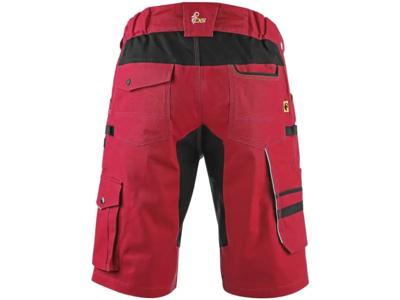 Kraťasy CXS STRETCH pánské, červeno-černé, vel. 62 Kraťasy CXS STRETCH pánské, červeno-černé, vel. 62