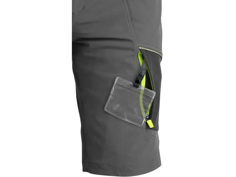 Kraťasy CXS NAOS pánské, šedo-černé, HV žluté doplňky, vel. 64