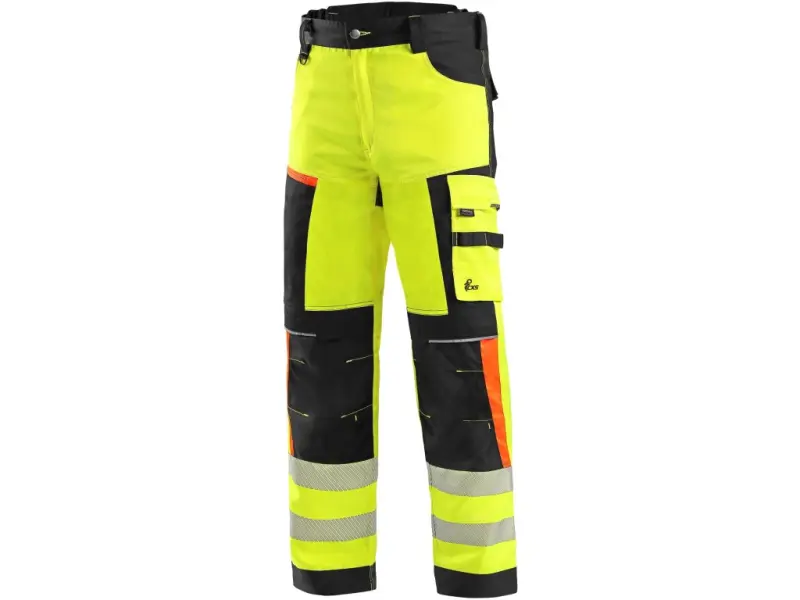 Kalhoty CXS BENSON výstražné, pánské, žluto-černé, vel. 68