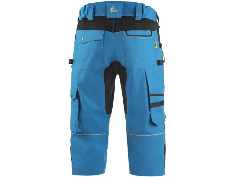 Kalhoty 3/4 CXS STRETCH, pánské, středně modré-černé, vel. 60