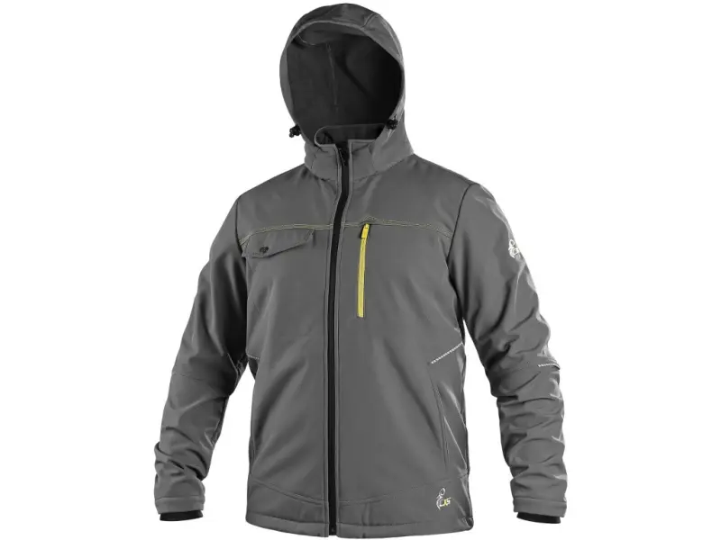Bunda CXS STRETCH, pánská, softshell, šedá, vel. XL