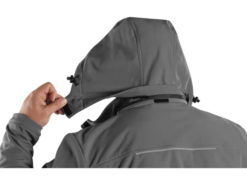 Bunda CXS STRETCH, pánská, softshell, šedá, vel. XL