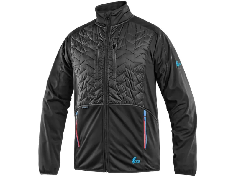 Bunda CXS LEONIS, pánská, černá s HV modro/červenými doplňky, vel. 3XL Bunda CXS LEONIS, pánská, černá s HV modro/červenými doplňky, vel. 3XL