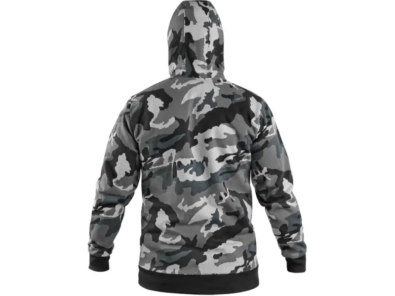 Mikina s kapucí CXS ARYN, šedo-bílá (maskáč), vel. L Mikina s kapucí CXS ARYN, šedo-bílá (maskáč), vel. L